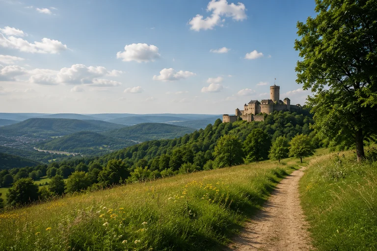 Radweg durch die Taunuslandschaft
